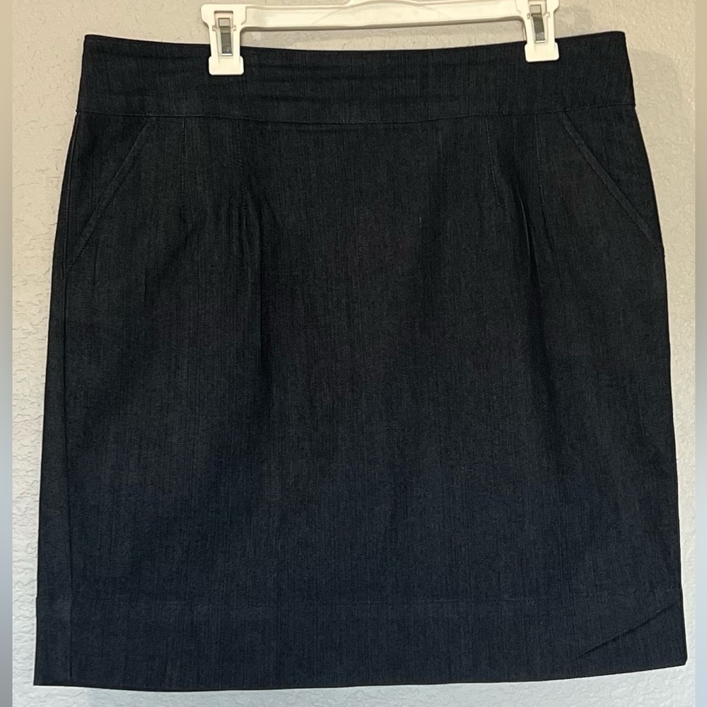 BOSTON PROSPER Classic Dark Denim Pencil Skirt - Women SIZE 14